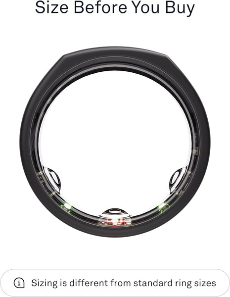 Oura Gen3 Horizon Smart Ring - Size 10, Rose Gold | Sleep, Heart Rate and Fitness Tracking Wearable - Up to 7 Day Battery Life - iOS/Android Compatible - Size First with Oura Sizing Kit