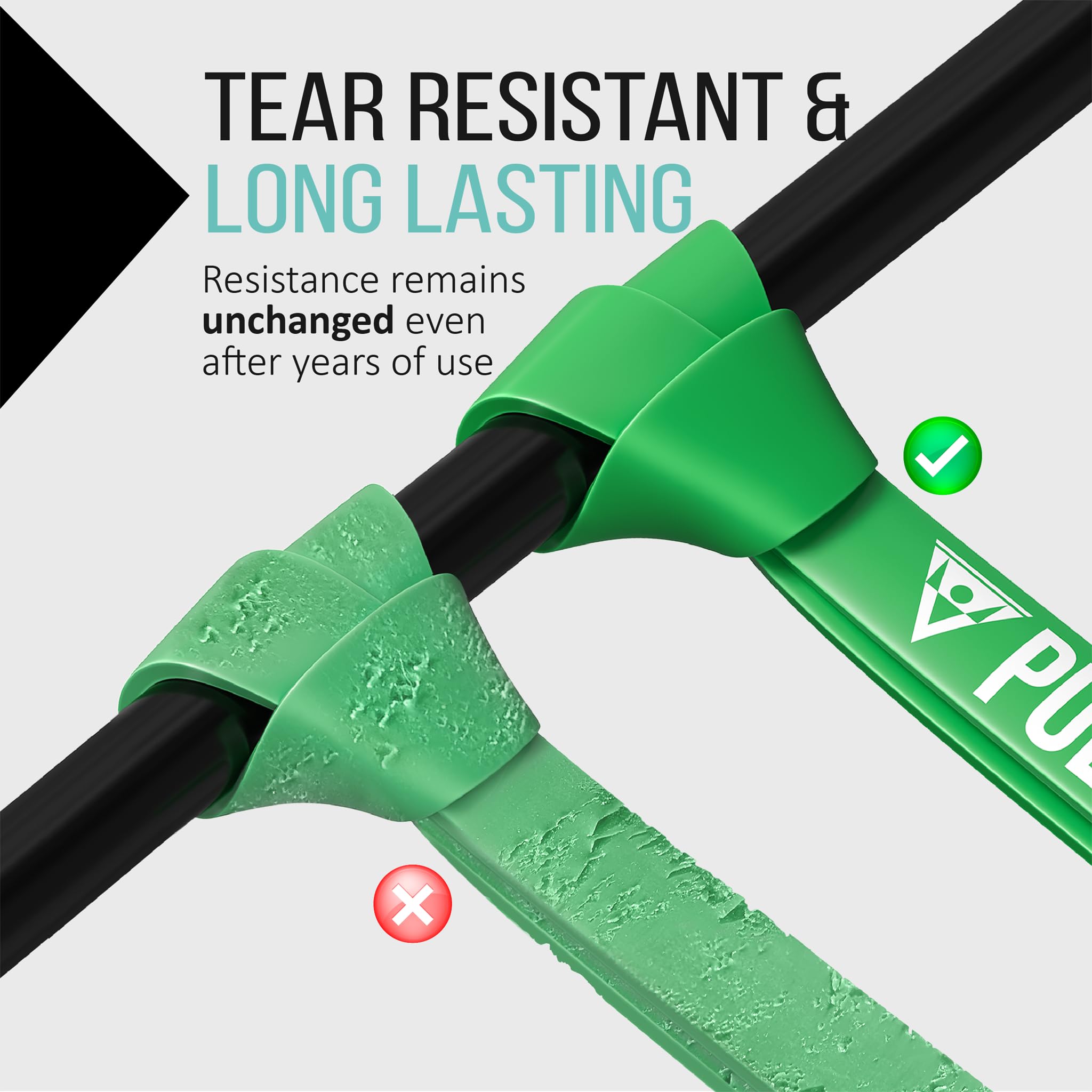 Resistance Bands Pull Up Bands for Assisted Pull Ups, Calisthenics, Crossfit, Pull Up Bar; Premium Fitness Bands (EXTRA LIGHT + LIGHT + MEDIUM +