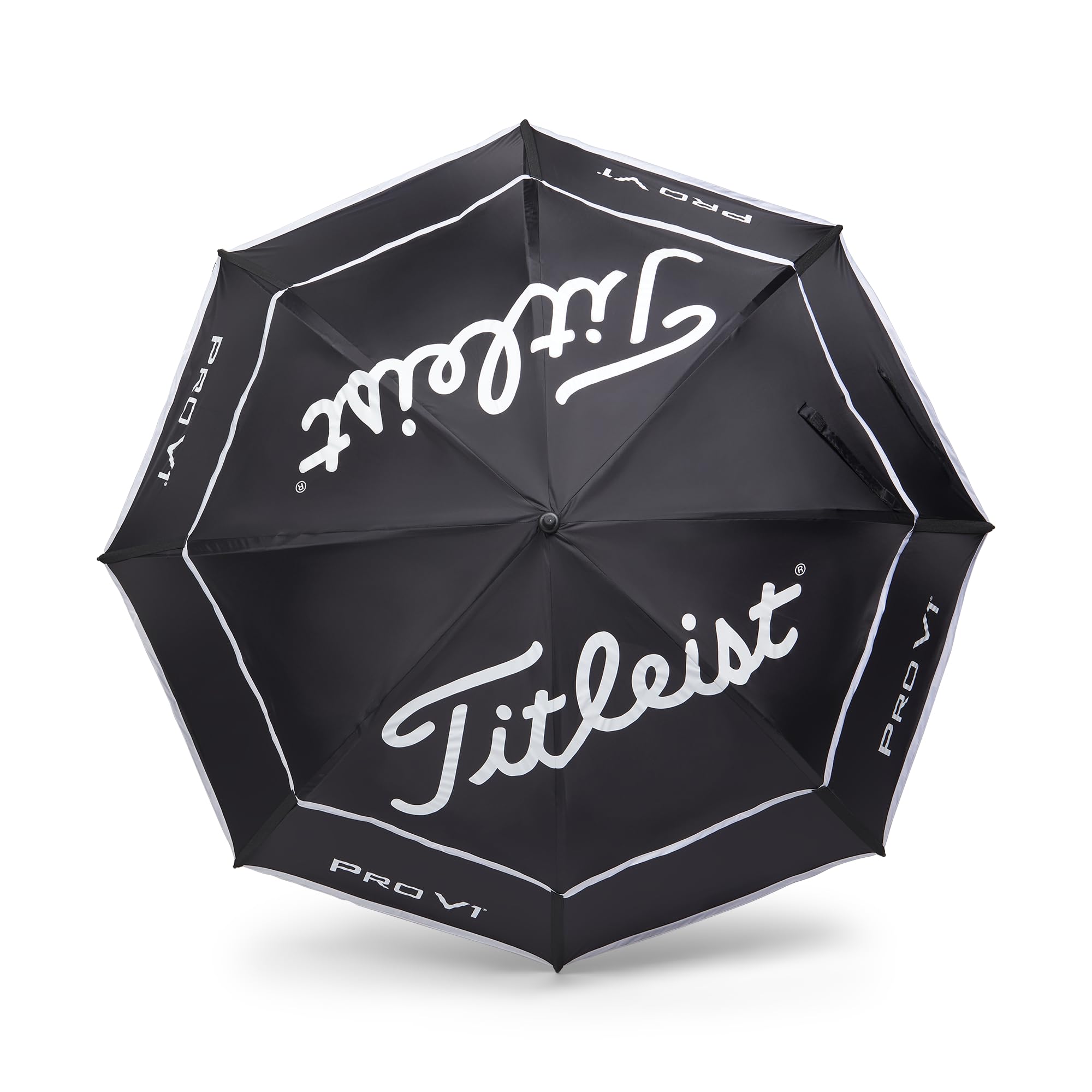 Titleist StaDry Double Canopy Umbrella, Black/White