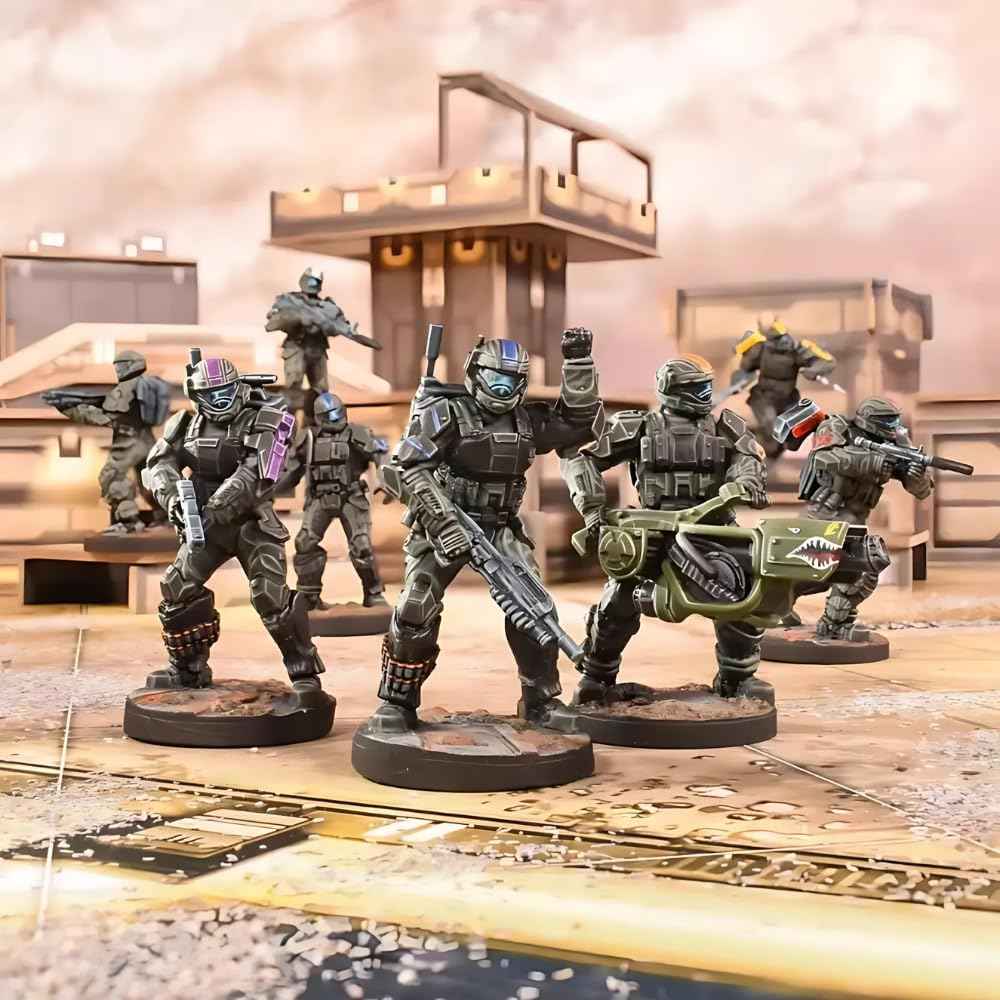 mantic Halo: Flashpoint – Feet First Into Hell | ODST Faction Expansion for Tactical Sci-Fi Miniatures Games | Miniatures, Urban Terrain & Playmat | Requires Starter Set