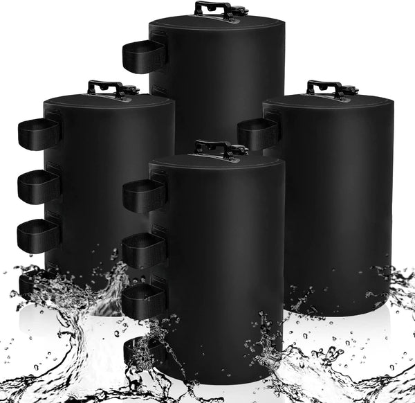 Gazebo Water Weights Bag, Portable Leg Weights Water Fillable Weights,Leg Weights for Pop Up Gazebo,Patio Umbrella, Outdoor Furniture,4 Pcs-Pack