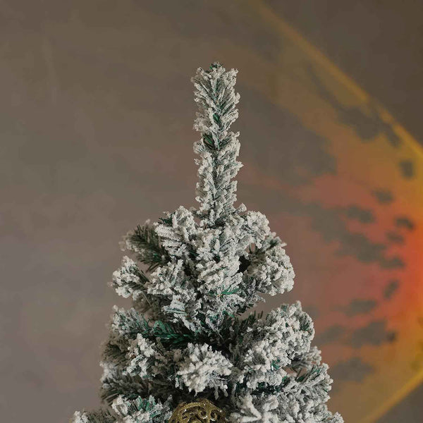 Artificial Christmas Tree 6FT Snow Flocked 850 Tips Metal Stand Asinse