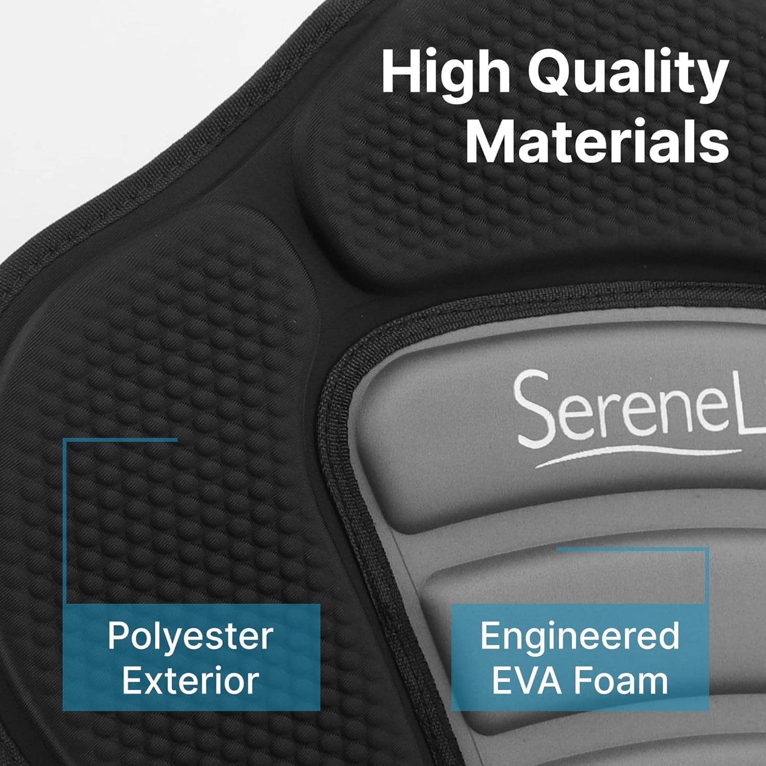 SereneLife Paddleboard Seat - Detachable UniversaL BAdjustable Seat, with Straps and Hooks, Form-Fitting Design for All Body Sizes, Kayak