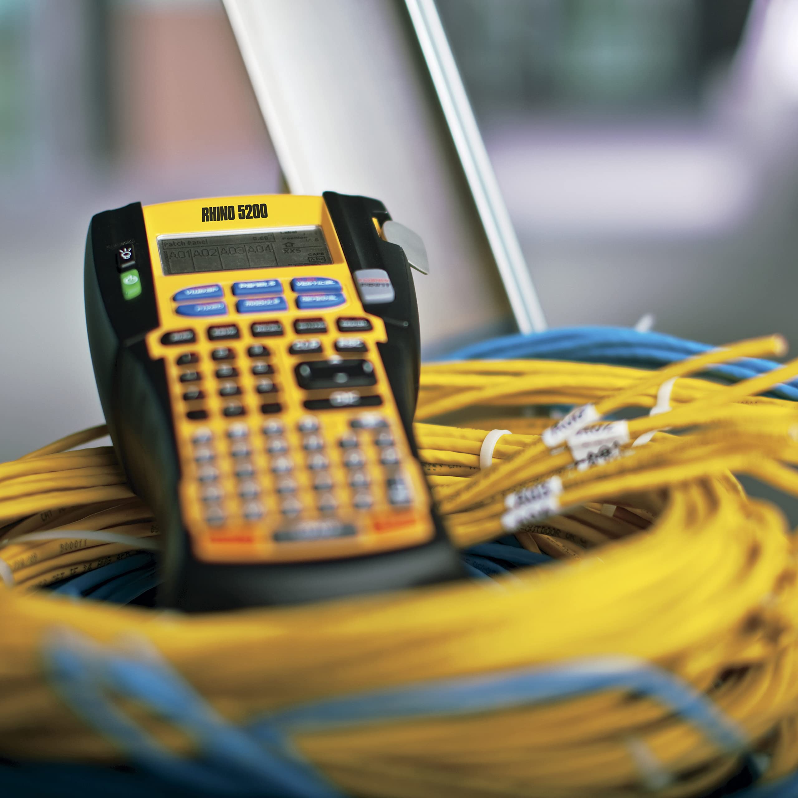 DYMO Rhino 4200 Industrial Label Maker | QWERTY Keyboard & Time-Saving Hot Keys | Durable Label Printer for Job Sites and Heavy-Duty Labelling Jobs