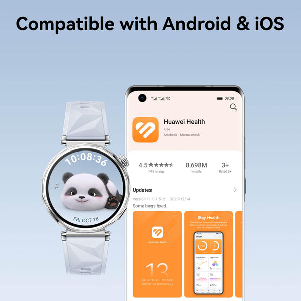 HUAWEI WATCH GT 5 46mm Smartwatch, Sharp-Edged Design, All-new Running and Cycling Sports, Health Tracking, up to 14 Days Battery Life, Compatible with iOS and Android, Blue