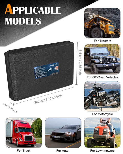 MAIKEHIGH Heavy Duty Tyre Puncture Repair Kit, 69Pcs Tubeless Car Tyre Plug Set for Auto, ATV, Truck, Tractor, Motorcycle, Off-Road (Blue)