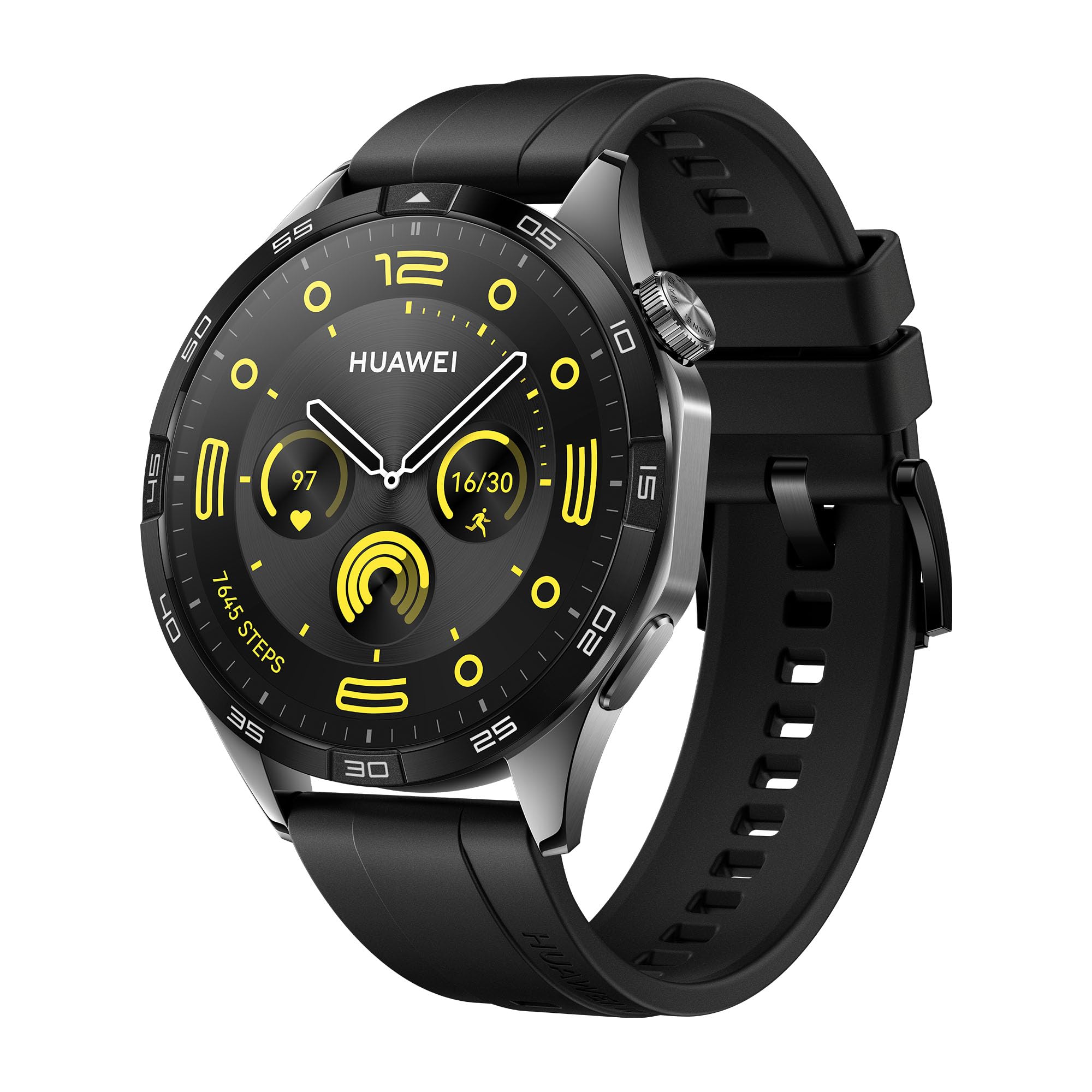 HUAWEI WATCH GT 4 Smart Watch for men women - Up to 2 Weeks Battery Life Fitness Tracker - Compatible with Android & iOS - Health Monitoring with Pulse Wave Analysis - GPS Integrated -Black