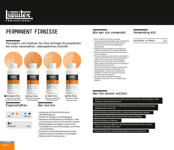 Liquitex 5236 Professional Matte Varnish, 3.79 l