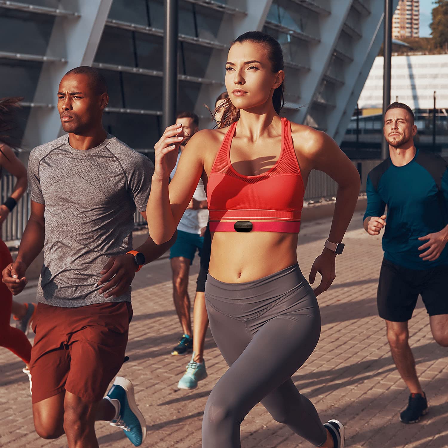 COOSPO Heart Rate Monitor Chest Strap,Bluetooth ANT+ Chest HRM for Running Cycling Gym Fitness, Heart Rate Monitors IP67 Waterproof Compatible with Strava Zwift Wahoo Garmin Polar Peloton App