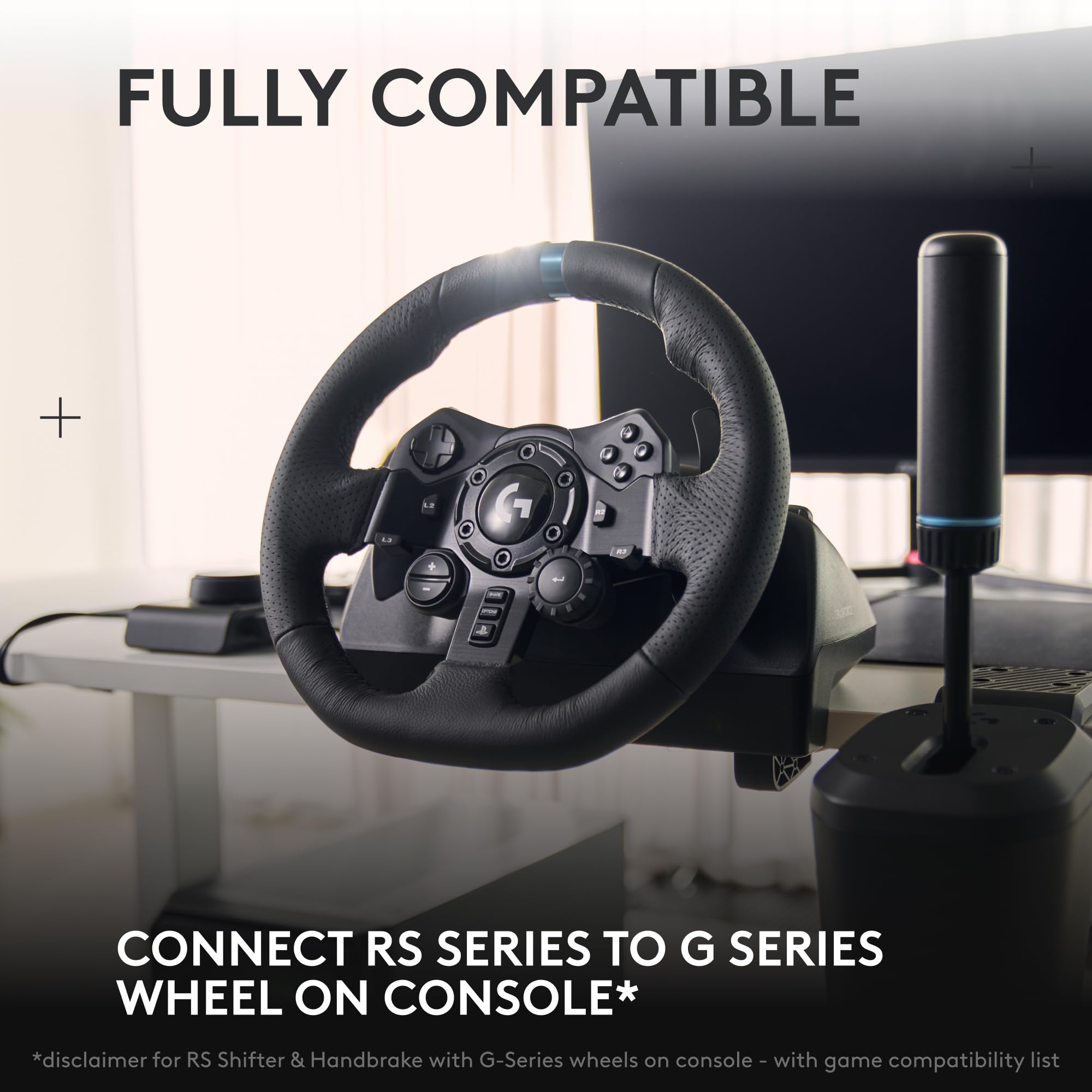 Logitech G G29 Driving Force Racing Wheel and Floor Pedals, Real Force Feedback, Stainless Steel Paddle Shifters, Steering Wheel Cover for PS5, PS4, PC, Mac - Black