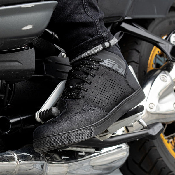 SHIMA Rebel 2.0 Motorbike Boots for Men Women Ventilated Waterproof Leather Shoes Summer Suede Motorcycle