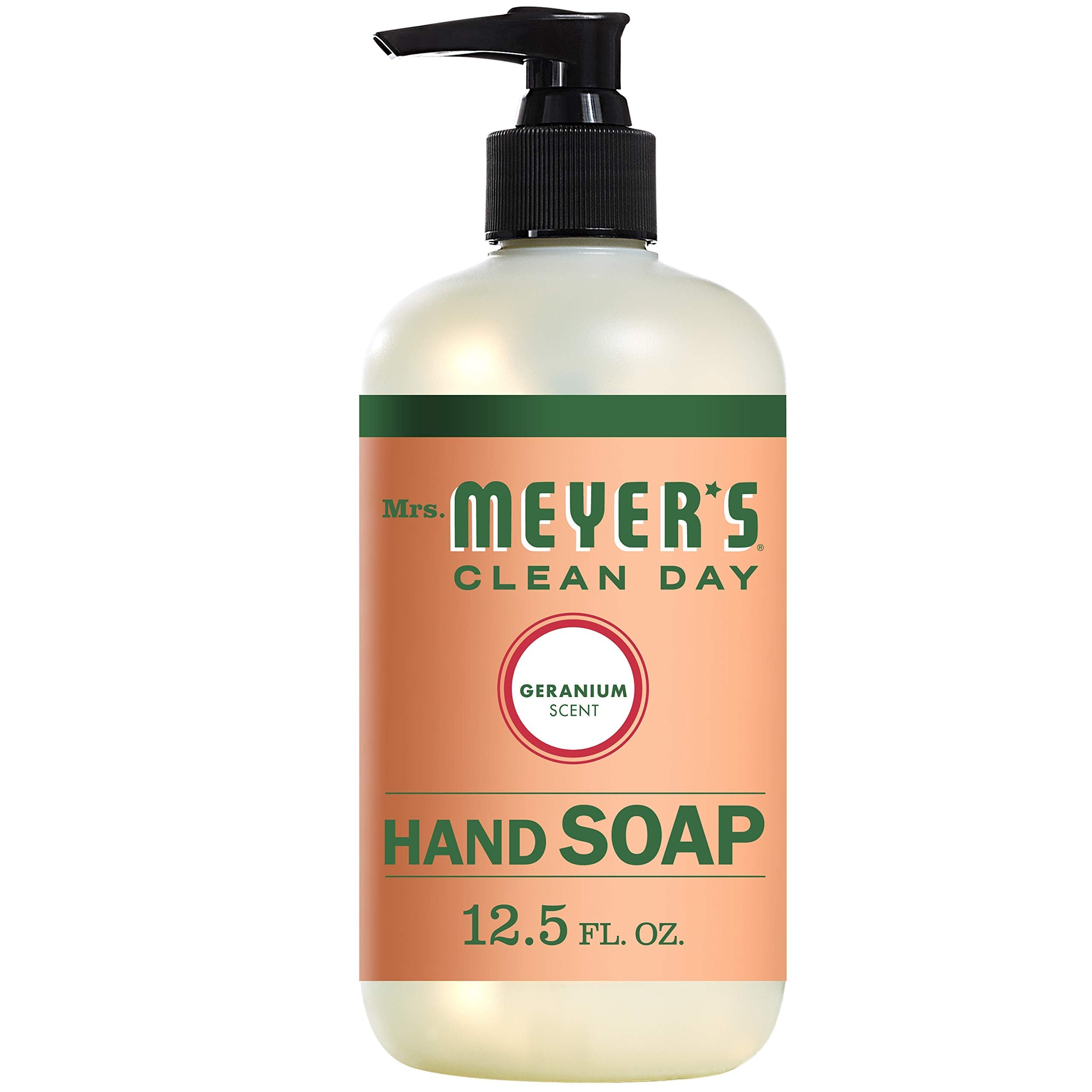 Mrs. Meyer's Clean Day Liquid Hand Soap, Geranium, 12.5 Ounce Bottle