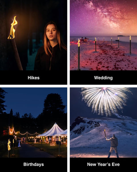 Hussala Diamond Wax Torches Burning Time : 120 min [10 pieces]