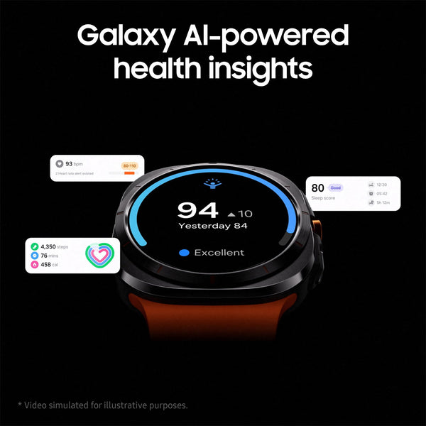 Samsung Galaxy Watch Ultra White with Galaxy AI, Smart Watch, Health Monitoring, Fitness Tracker, 47mm, LTE, 3 Year Manufacturer Extended Warranty (UK Version)