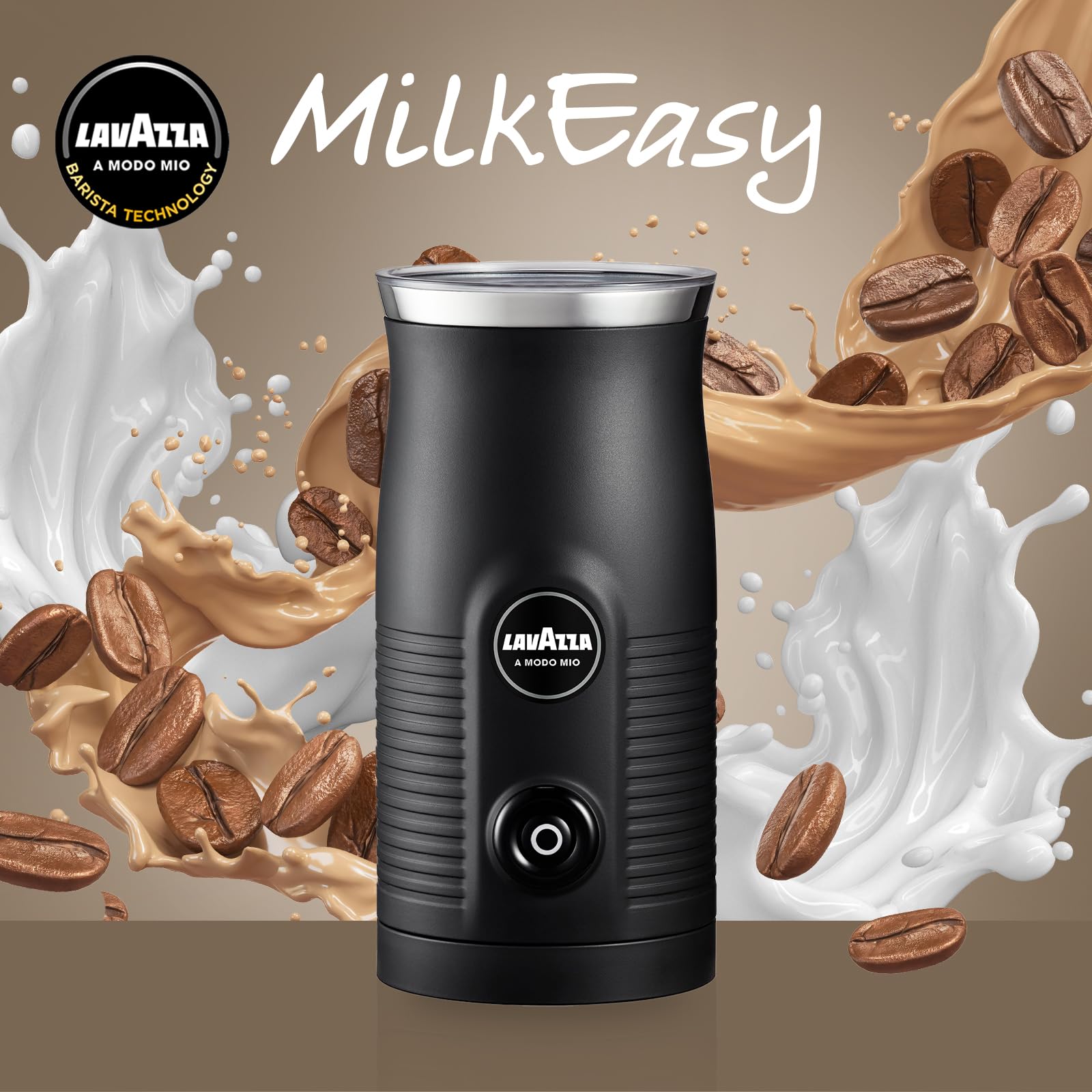 Lavazza A Modo Mio Milk Easy Frother, For Milk-based Recipe, Black