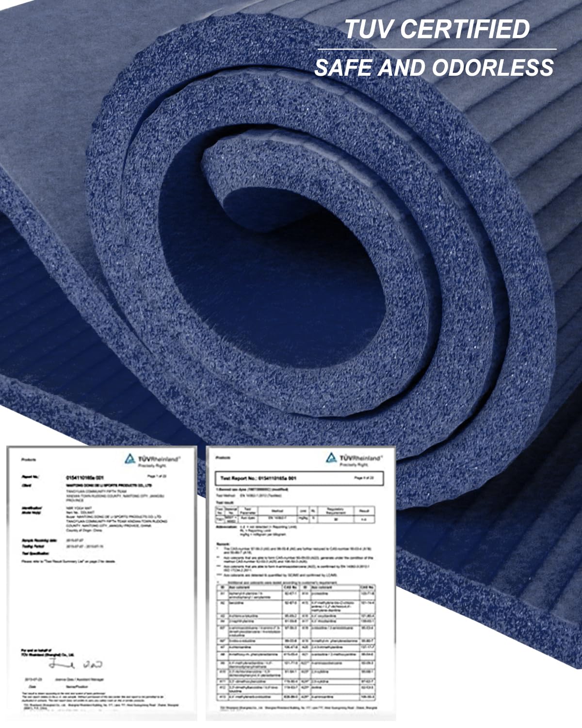 RYTMAT Yoga Mat Thick 15mm NBR 190 x 90cm Wide Exercise Mat for Home Gym Yoga Pilates Cardio Gymnastics Training with Carry Bag