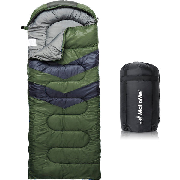 MalloMe Sleeping Bags for Adults & Kids Sleeping Bag 3-4 Season - Ultralight Backpacking Sleeping Bag Cold Weather & Warm, Lightweight Compact, Single Adult Girls Boys Winter Sleep Camping Accessories