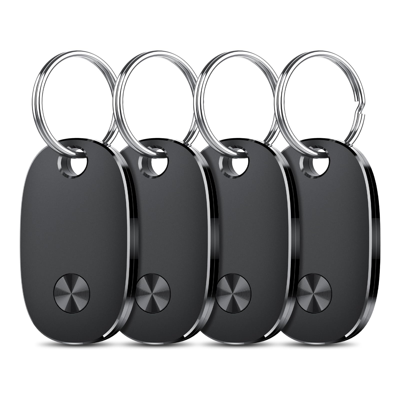 Air Tags-4 Pack, Bluetooth Tracker Works with Apple Find My APP (iOS Only), Keys Finder and Item Locator for Luggage, Backpack, Suitcases, Replaceable Battery, IP67 Waterproof Tracking Tag
