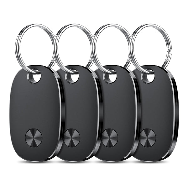 Air Tags-4 Pack, Bluetooth Tracker Works with Apple Find My APP (iOS Only), Keys Finder and Item Locator for Luggage, Backpack, Suitcases, Replaceable Battery, IP67 Waterproof Tracking Tag