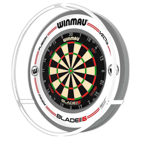 WINMAU Plasma Ice Dartboard Light - White 360 Degree Dart Board Light - Professional Darts Accessories