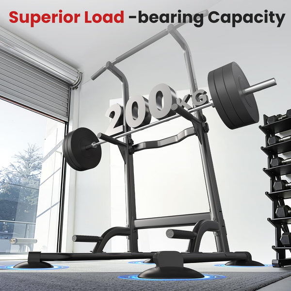 Dskeuzeew Power Tower Dip Station Pull Up Bar, Adjustable Height Multi-Function Power Tower, Push Up Workout Abdominal Exercise for Home Gym Strength Training Fitness Workout Equipment