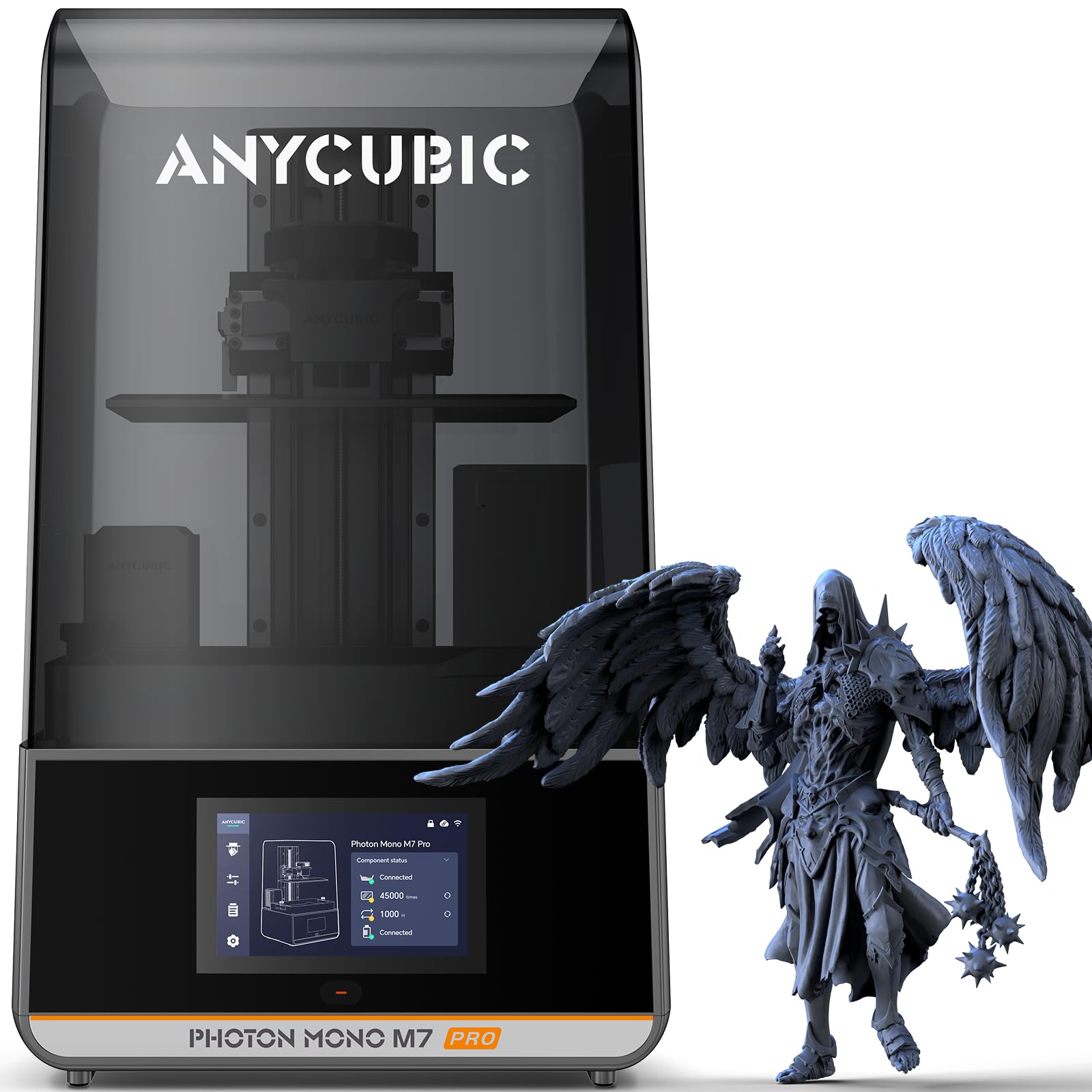 ANYCUBIC Photon Mono M7 Resin 3D Printer, 150mm/h Printing Speed, 10.1” 14K HD Mono Screen Resin Printer with Latest LighTurbo 3.0, Intelligent Assisted Printing System, Printing Size of 223*126*230mm