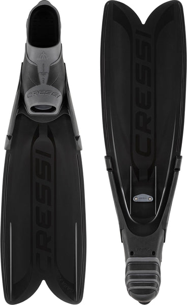 CRESSI Gara Turbo Flex Fins Black 40/41 - Unisex Lightweight Reactive High Performance Fins Gara System with Interchangeable Blades for Diving, Apnea,