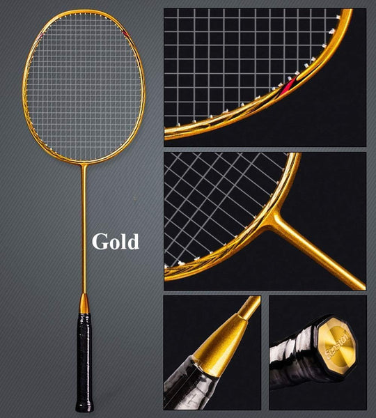 Senston Badminton Racket N80 Single High-grade Carbon-Fiber Badminton Racket,Including Badminton Bag