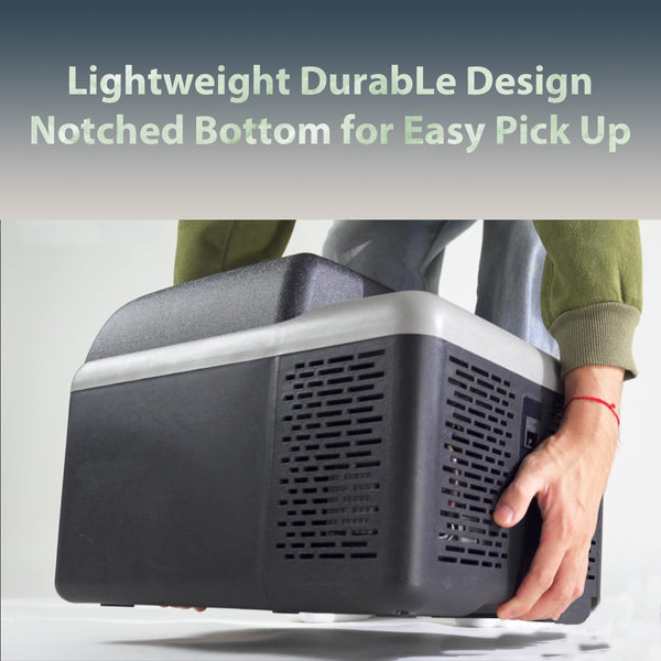 Alpicool C9PT 9L Compressor Car Fridge Freezer, DC 12v Camping Refrigerator, Portable Mini Cool Box for TruckCampervanRVBoat, -20℃ to 20℃(Black)