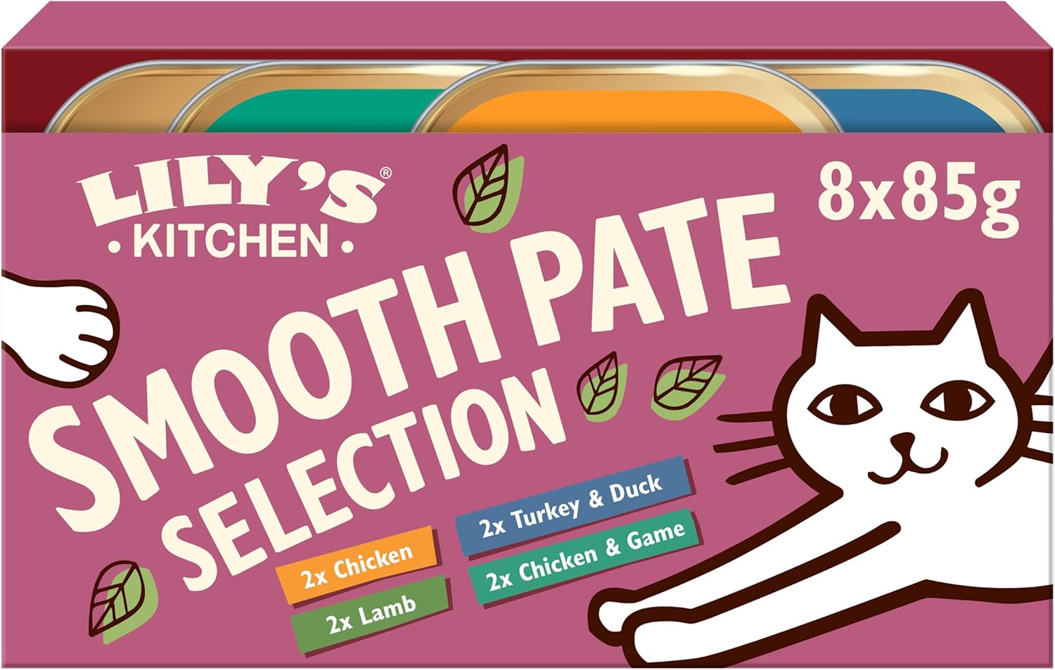 Smooth Paté Selection Complete Nutrition Adult Cat Food 4 x (8 x 85g)