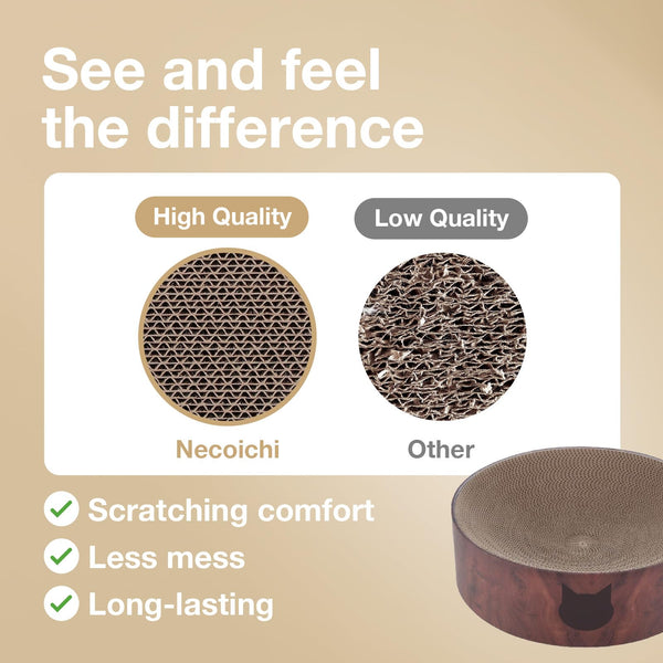 NECO ICHI CATS FIRST Necoichi Cozy Cat Scratcher Bowl (Dark Cherry)