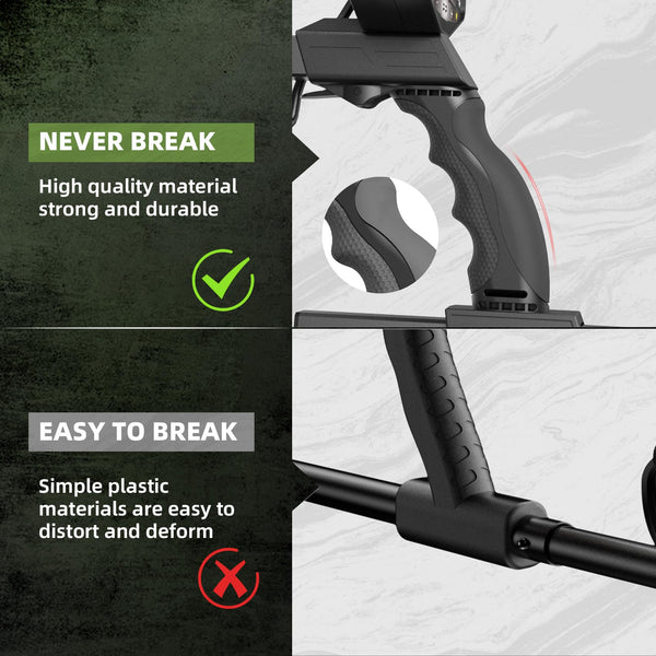 GreenRex Metal Detector for Adults Professional, Waterproof Pinpoint, High Accuracy Gold and Silver Detection, Underwater and Beach Use, 10'' IP68 Coil, Bigger LCD, New Advanced DSP Chip