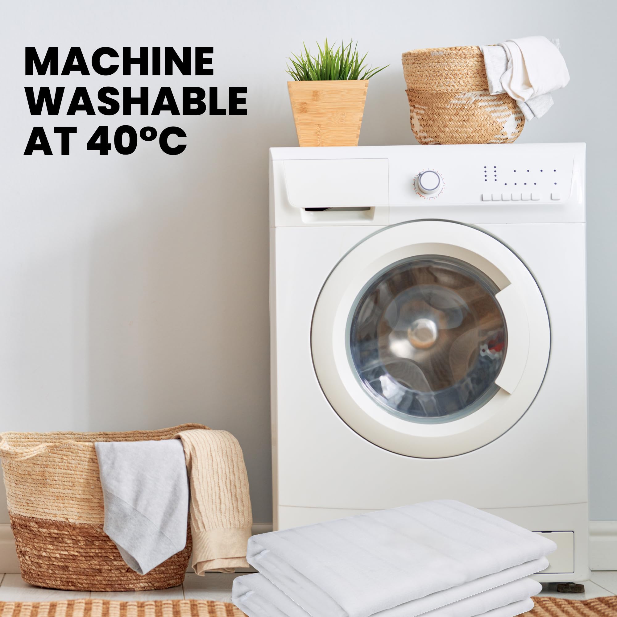 Schallen Premium Comfort Electric Heated Blanket, Remote Control with 3 Heat Settings (Double, Soft Fleece Electric Blanket)