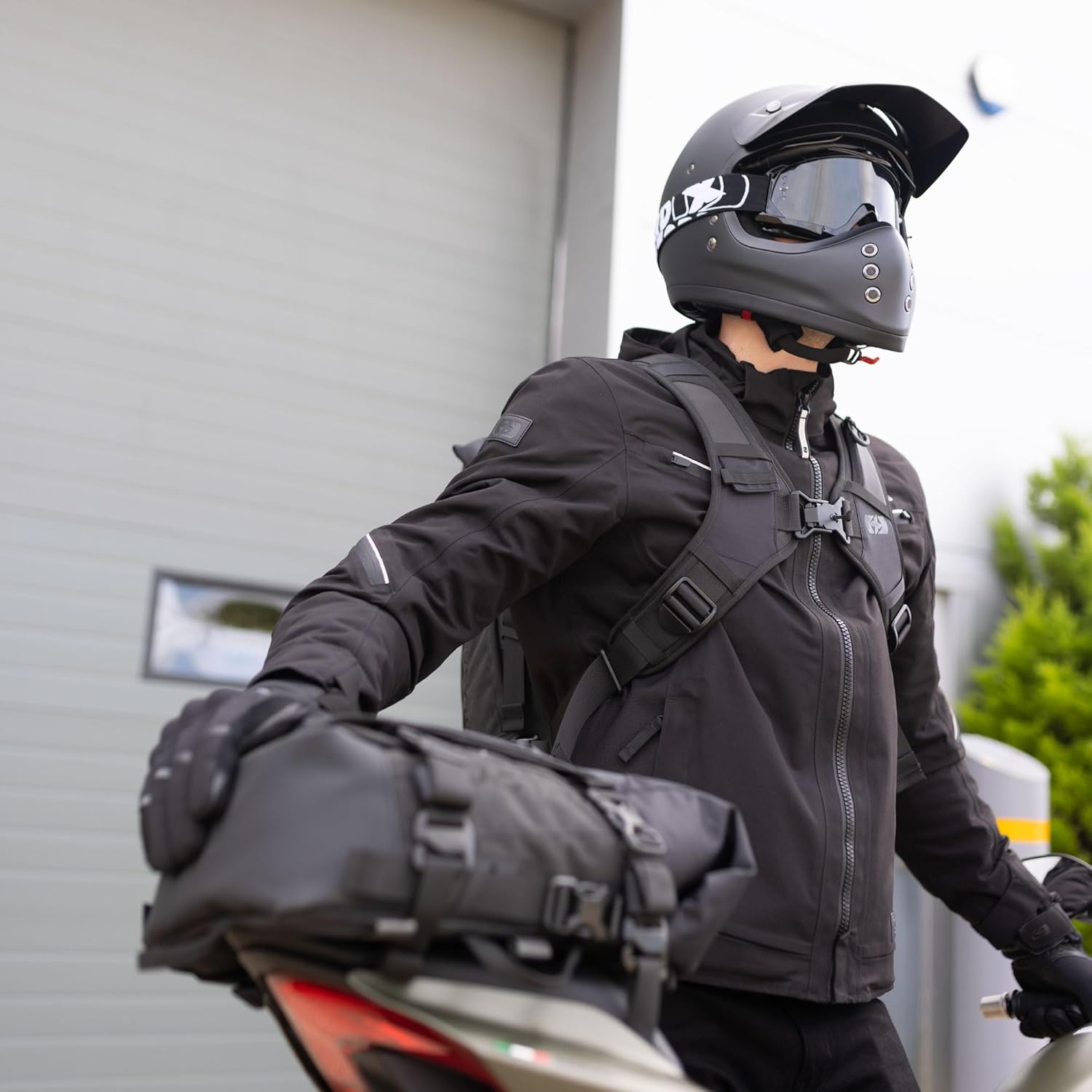 Oxford Atlas B-20 Advanced Backpack Modular Motorcycle Luggage, 20l, Black