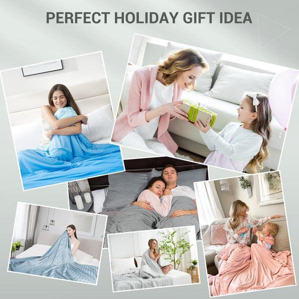 Elegear Cooling Blanket for Night Sweats, Q-Max 0.5 Arc-Chill Summer Cool Fiber Throw for Bed Sofa Chair Travel Adult Kids Hot Sleeper, Comfort, Lightweight, Twin/Double, 150x200cm, Gray