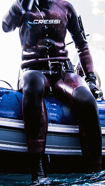 CRESSI Serpent Silicone Marseillaise Belt White - Silicone Marseillaise Weight Belt for Free Diving, Spear Fishing, Quick Realease Buckle, White, One