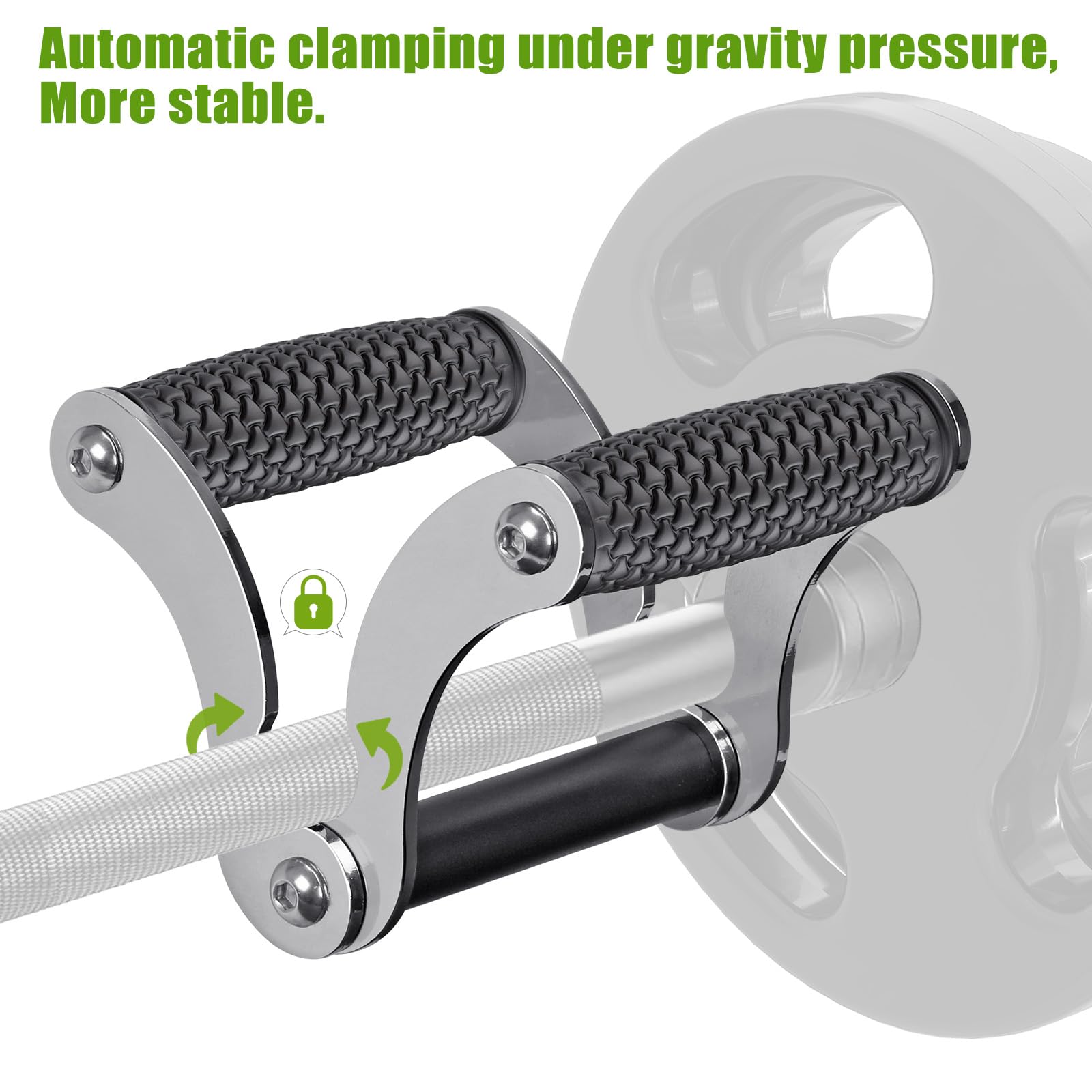 Kipika V-Bar Row Landmine Attachment - Multi-Grip Handle with Secure Rubber Grip for Olympic Bars | Premium Strength Training Accessory for Home & Gym