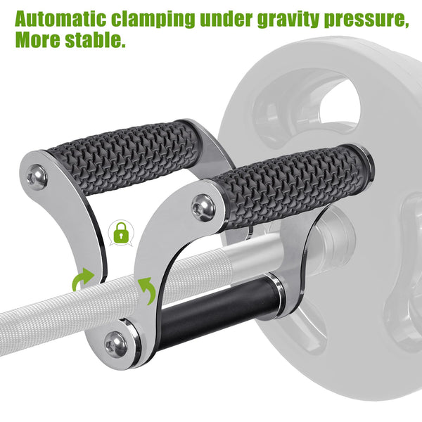 Kipika V-Bar Row Landmine Attachment - Multi-Grip Handle with Secure Rubber Grip for Olympic Bars | Premium Strength Training Accessory for Home & Gym