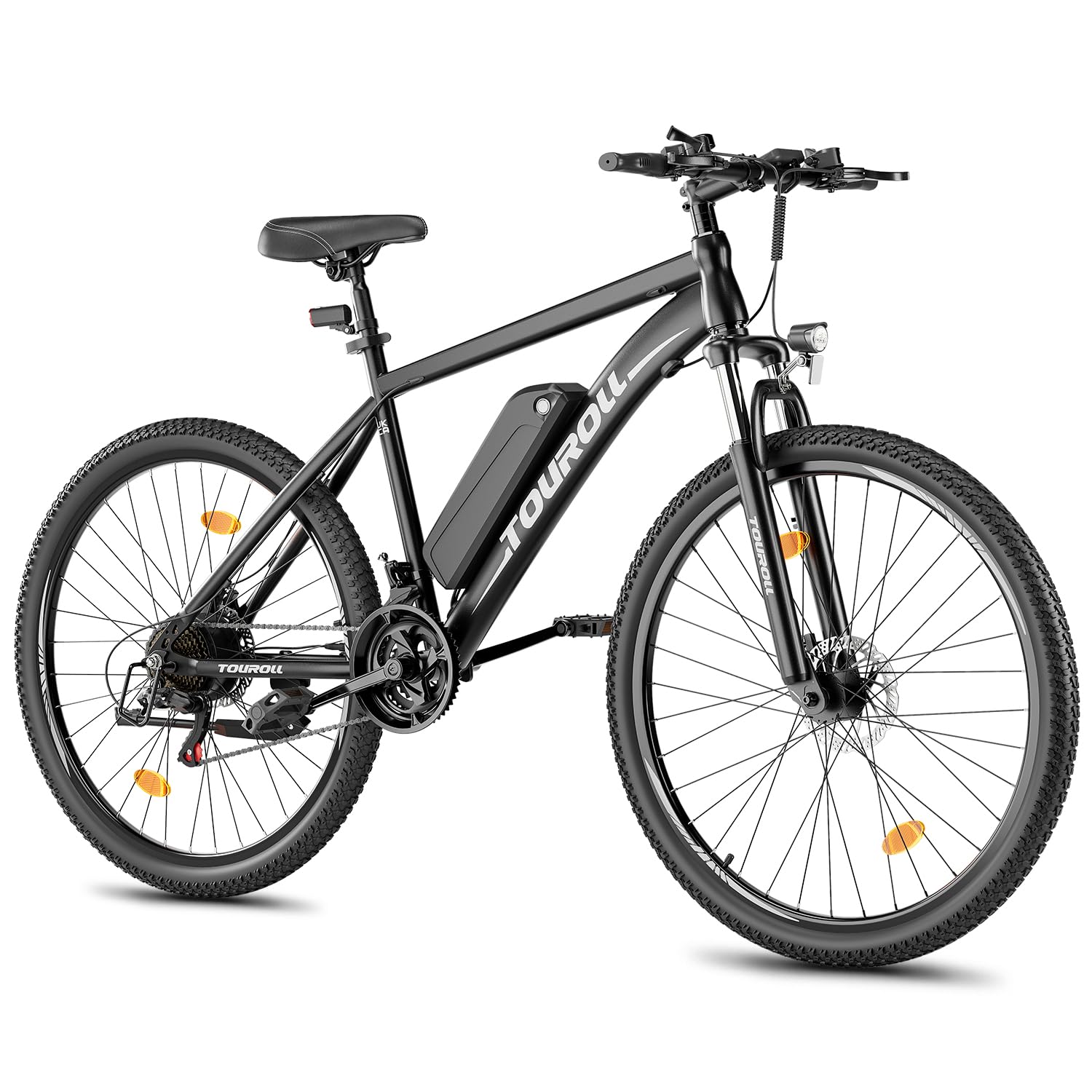 Touroll U1 Electric Mountain Bike, 26''/29'' Electric Bicycle Commute E-bike with 36V 13Ah Removable Battery, LED Display, Dual Disk Brake, 21 Speed, MTB for Teenagers and Adults