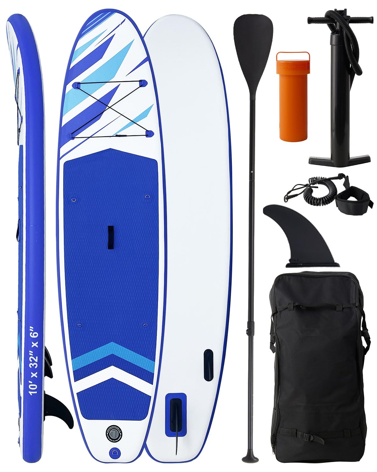 Victoper Inflatable Stand Up Paddle Board Surfboard Complete with Premium Paddle Board Accessories Wide Stable Non-Slip Paddle Boards for All Skill Yoga