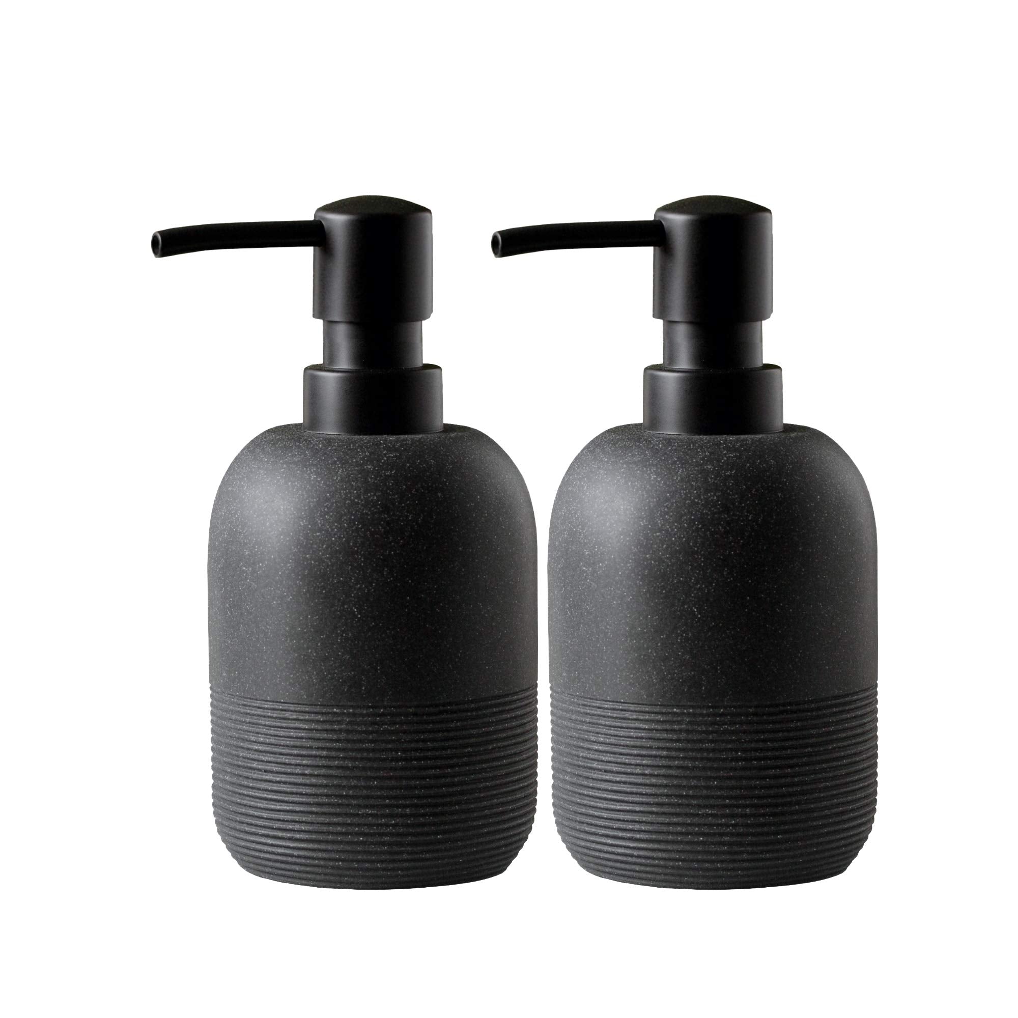 2pcs/Set Black Soap Dispenser Set,Hand Soap Lotion Dispenser for Bathroom, for Elegant Bathroom D?cor?soap Dispenser for Kitchen Sink