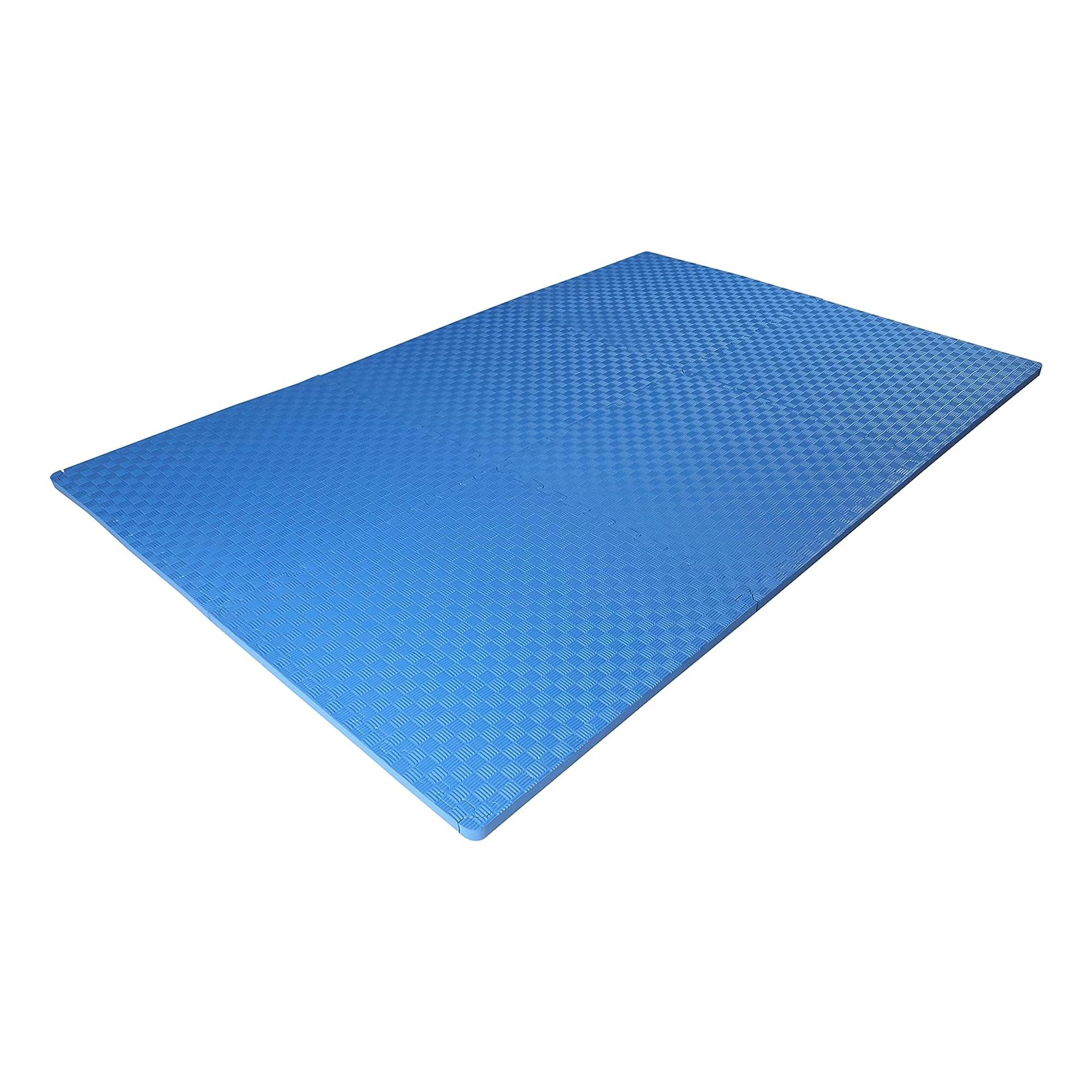 BalanceFrom 1" EXTRA Thick Puzzle Exercise Mat with EVA Foam Interlocking Tiles for MMA, Exercise, Gymnastics and Home Gym Protective Flooring, One