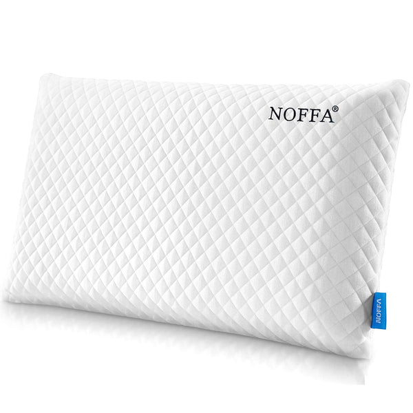 NOFFA Bouncy Orthopedic Neck Support Pillow for Sleeping, Special Foam Deep Sleep Pillow, Bed Pillow for Side, Back, Stomach Sleepers, Removable and