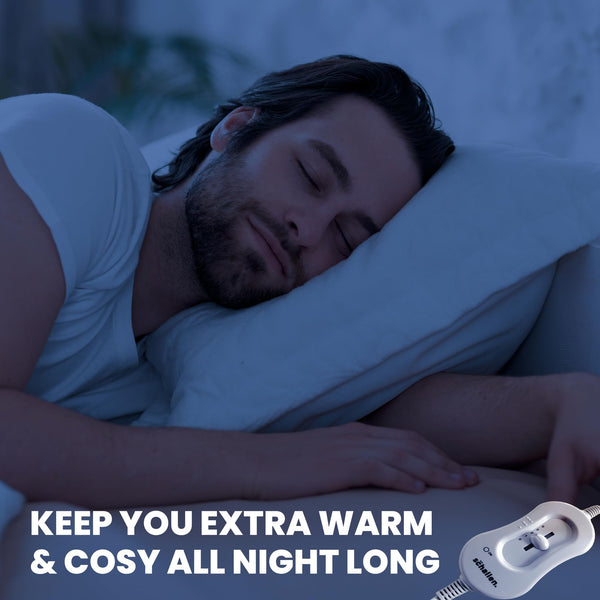 Schallen Premium Comfort Electric Heated Blanket, Remote Control with 3 Heat Settings (Double, Soft Fleece Electric Blanket)