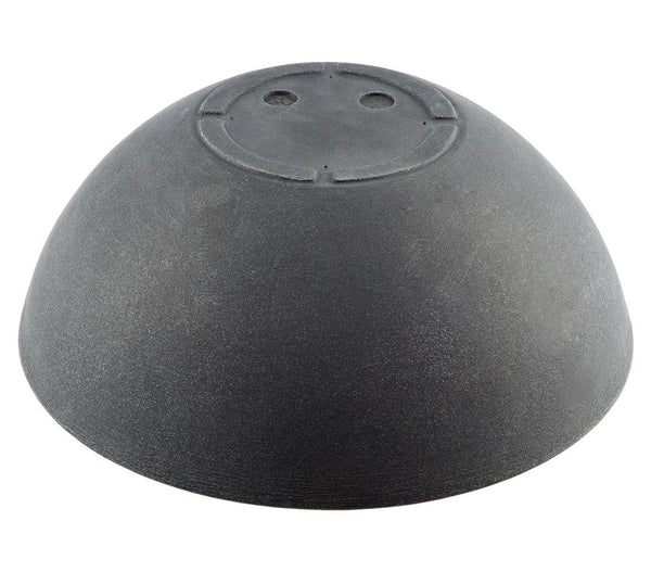 Dehner Spherical Bowl, Diameter 52 cm, Height 20 cm, Plastic, Anthracite