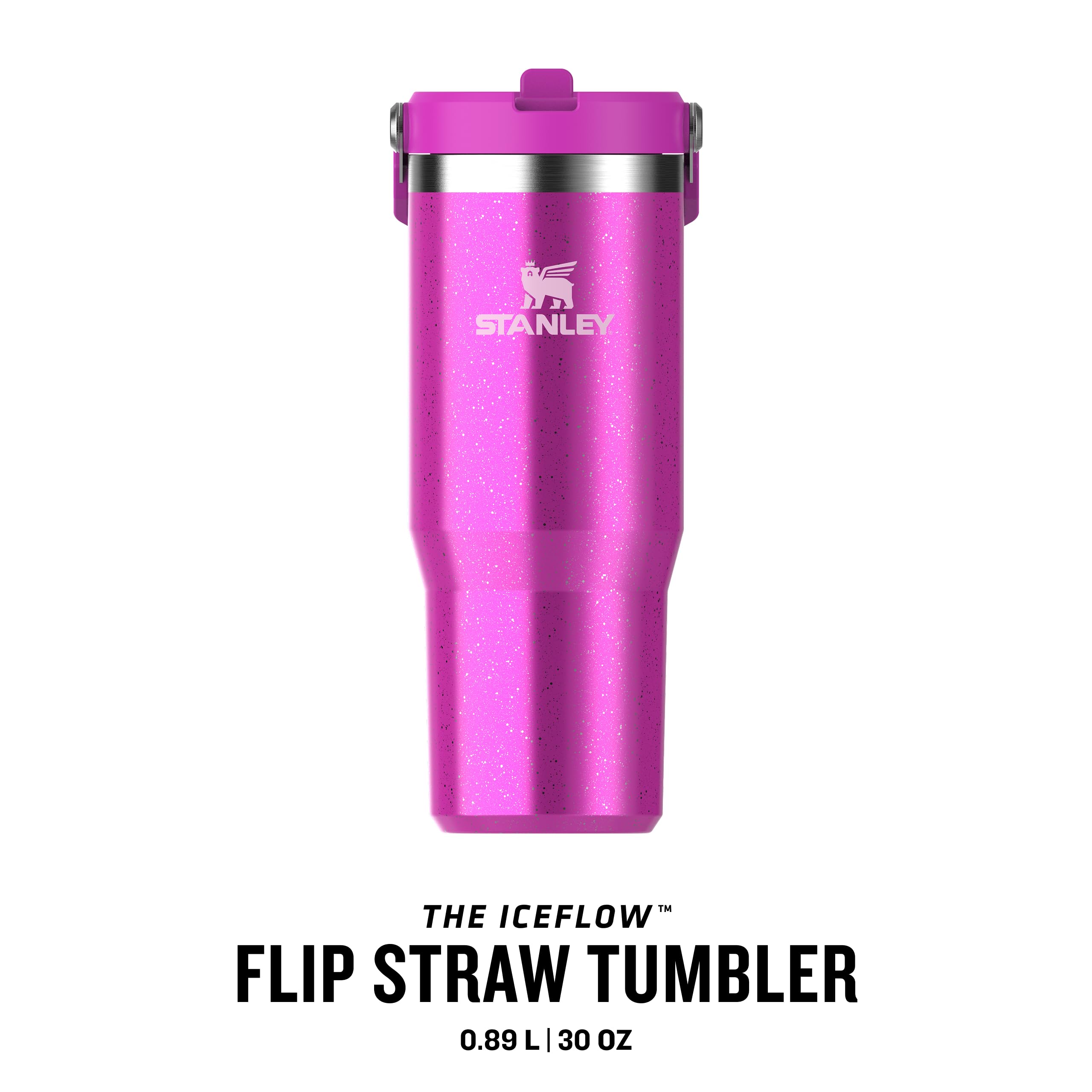 Stanley Flip Straw Tumbler 1.0 Water Bottle With Straw 0.89L - Keeps Cold For 12+ Hours - Easy To Carry - Dishwasher Safe - Stainless Steel Thermal Flask - BPA-Free Travel Mug - Navy