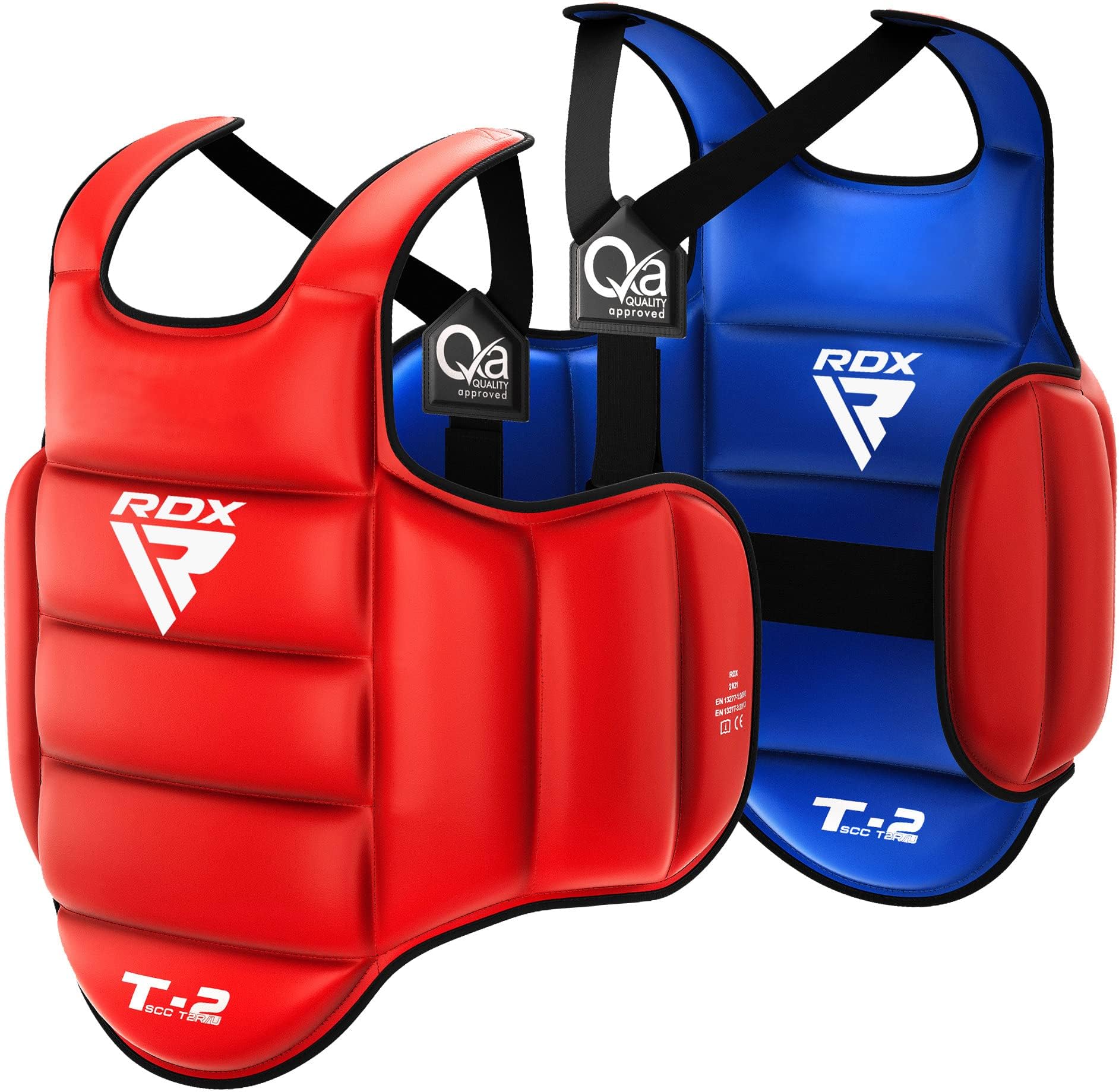 RDX Boxing Chest Guard Reversible, Kickboxing MMA Muay Thai Body Protector, Sparring Training Heavy Punching, Adjustable Strike Shield, Martial Arts