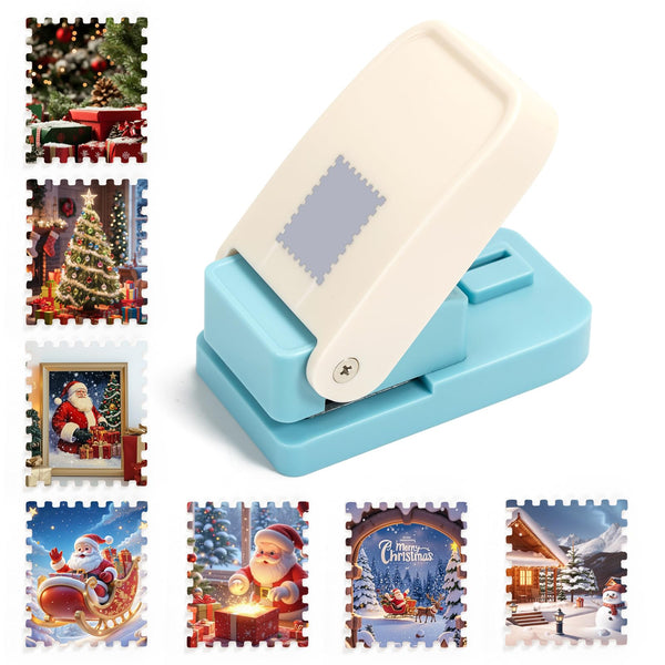 Rectangle Hole Punch, Stamp Rectangle Paper Punch, 9x5cm Portable Punch Cutter for Card Making, Scrapbooking, DIY Make (Small)