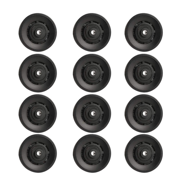 Topfinder 90mm Universal Bearing Pulley Wheel for Gym Fitness Equipment Cable Machine Wearproof Spare Part (12Pcs)