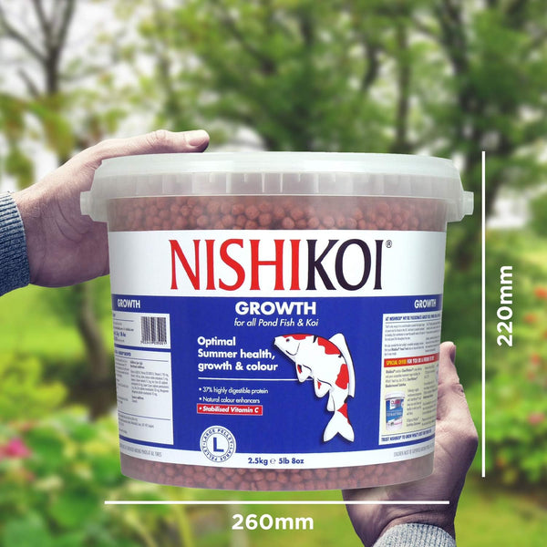 Nishikoi Growth Complete Food for Koi and Pond Fish - Large Pellets - 2.5kg